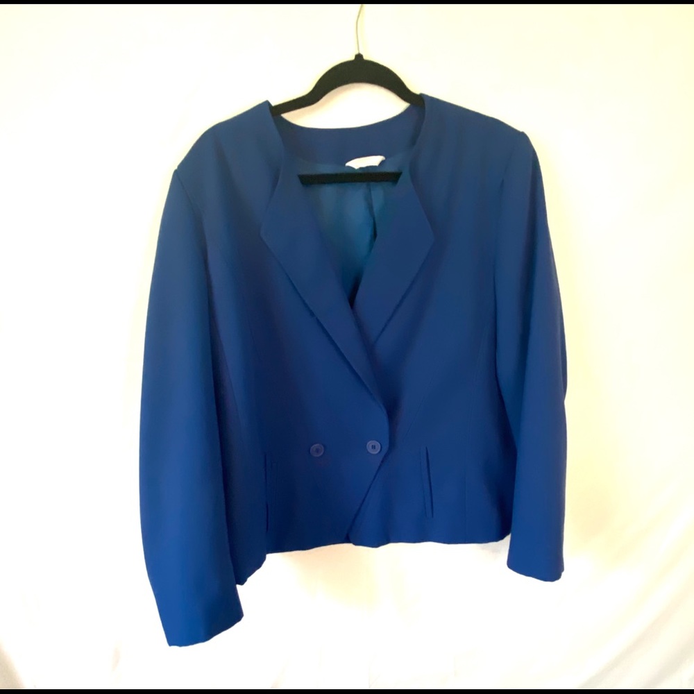 Vintage Style Navy Blue Blazer size 17/18